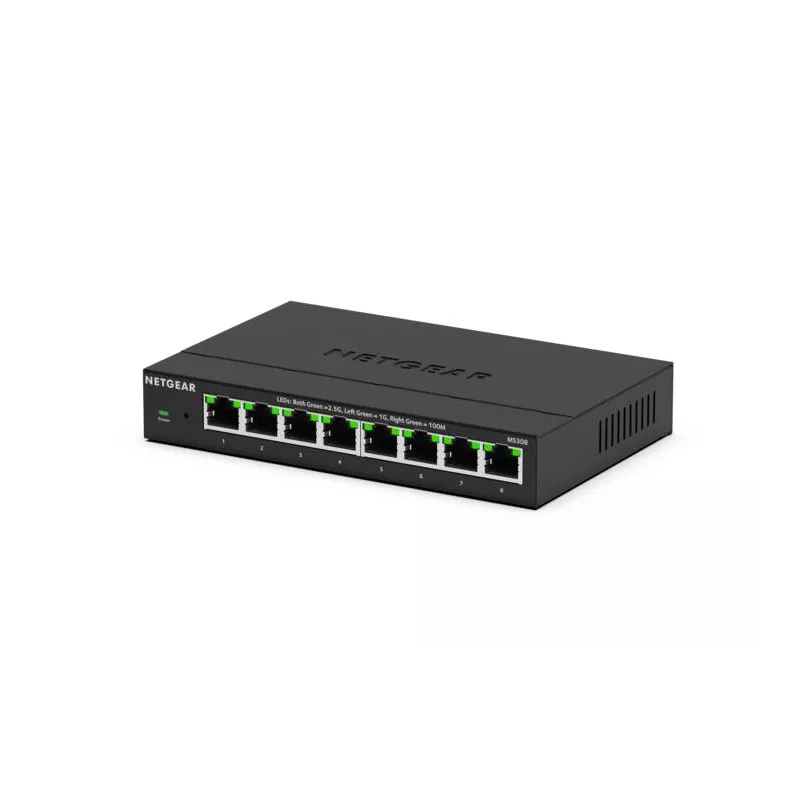 Netgear MS308E Commutateur Easy Smart Managed Essentials Ethernet Multi-Gigabit (2,5 G) à 8 ports.
