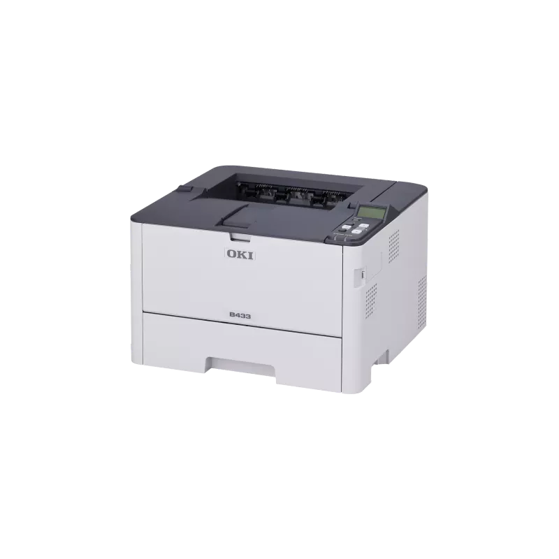 OKI B433DN Imprimante LED Mono A4 40ppm, wifi-direct, bac 250f, LCD 1,82p