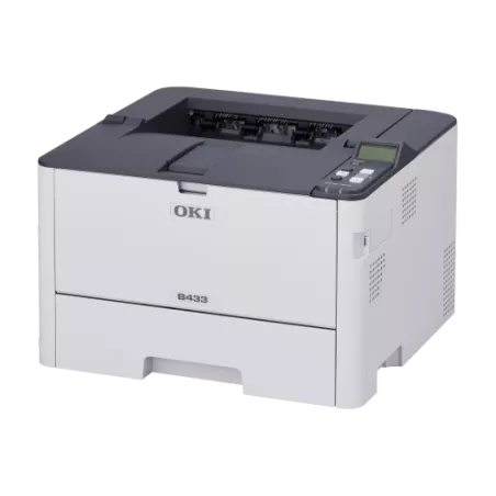 OKI B433DN Imprimante LED Mono A4 40ppm, wifi-direct, bac 250f, LCD 1,82p