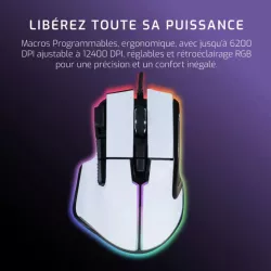 Souris Gaming FPS Blanche RGB