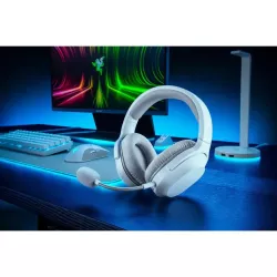 RAZER Barracuda X (2022) Blanc - Casque Gaming sans Fil - Multiplateforme - Design Ergonomique - Microphone Cardioïde - USB-C