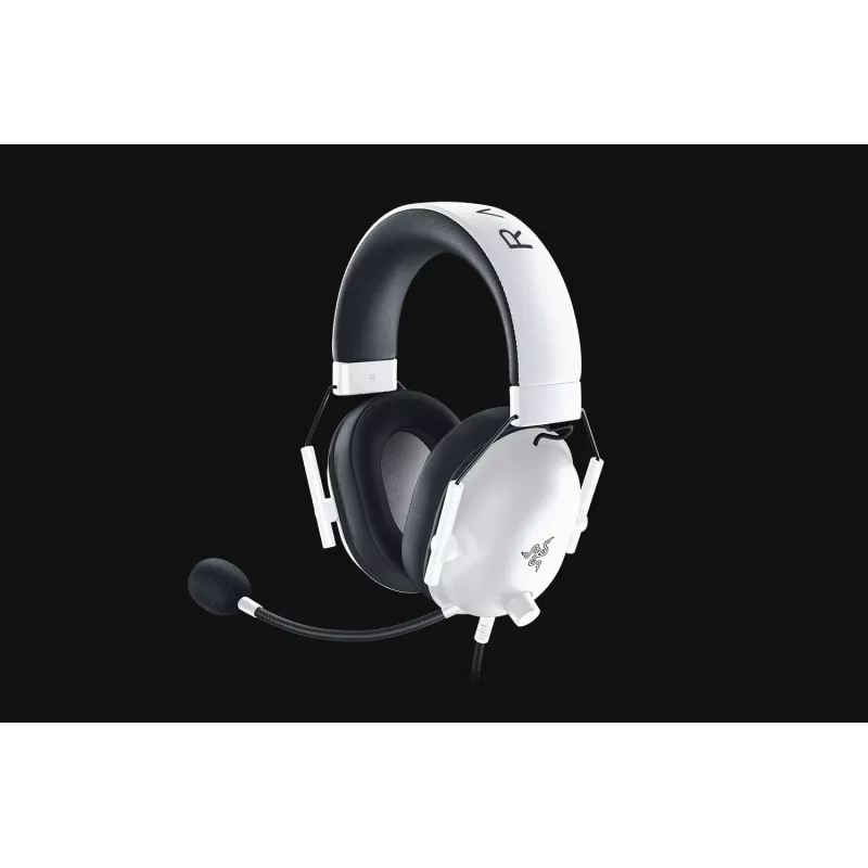 RAZER Blackshark V2 X Blanc - Casque filaire Esports Multiplateforme, Microphone Cardioïde, Son 7.1 Surround, HP 50mm