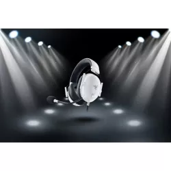 RAZER Blackshark V2 X Blanc - Casque filaire Esports Multiplateforme, Microphone Cardioïde, Son 7.1 Surround, HP 50mm