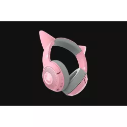 RAZER Kraken V2 Kitty BT Ed. Rose - Casque sans-Fil Bluetooth avec éclairage RGB et Oreilles de Chat, Bluetooth 5.2, 40mm…
