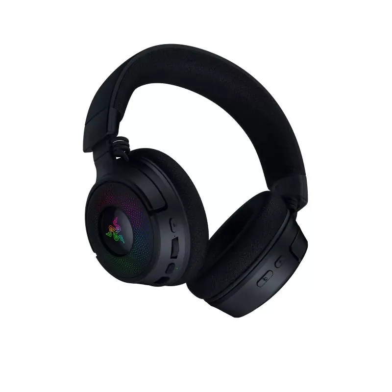 RAZER Kraken V4 Noir - Casque de Jeu sans Fil RGB, Connectivité 3 Modes, Drivers Triforce 40mm, Earcup Lighting, Mix & Volume…