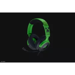 RAZER Kraken V4 X Minecraft Ed. Casque de Jeu sans Fil RGB, Connectivité 3 Modes,Triforce 40mm