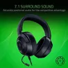 RAZER Kraken X Lite Noir - Casque Gaming filaire - Son Surround 7.1 - Cadre léger en Alu - Microphone cardioïde - PC, PS4…