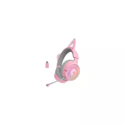 RAZER Kraken Kitty V3 Pro - Casque sans fil RGB Quartz Ed.