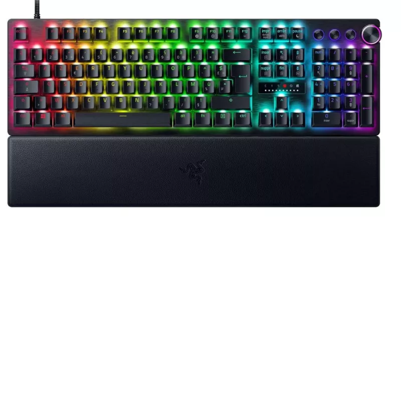 RAZER Huntsman V3 Pro (Analog Switch) - Clavier jeu AZERTY Switches Optiques Analogiques - 4 touches multimedias - Touches en…