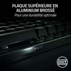 RAZER Huntsman V3 Pro (Analog Switch) - Clavier jeu AZERTY Switches Optiques Analogiques - 4 touches multimedias - Touches en…