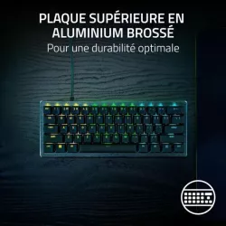 RAZER Huntsman V3 Pro Mini Noir - Clavier Gamer Optique 60%, Switches Analogiques réglables 0,1 à 4,0mm, Touches en PBT…