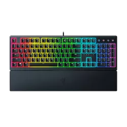 RAZER Ornata V3 Noir - Clavier de jeu AZERTY - Switches Méca-Membrane - Repose-Poignet Ergonomique - RGB Chroma 10 zones