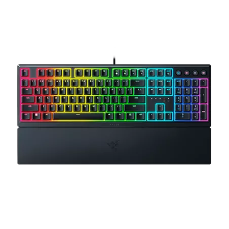 RAZER Ornata V3 Noir - Clavier de jeu AZERTY - Switches Méca-Membrane - Repose-Poignet Ergonomique - RGB Chroma 10 zones