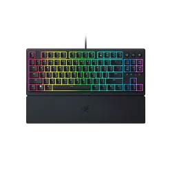 RAZER Ornata V3 Tenkeyless - Clavier de jeu AZERTY - Switches Méca-Membrane - Repose-Poignet Magnétique - Touches en ABS