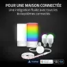 RAZER Aether Smart Lamp - Lampe de bureau omnidirectionnelle 16.8M de couleurs, multiples effets Razer Chroma RGB. Compatible AV