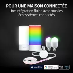 RAZER Aether Smart Lamp Pro - Lampe de bureau multizone 16.8M de couleurs, multiples effets, Razer Chroma RGB. Compatible AV