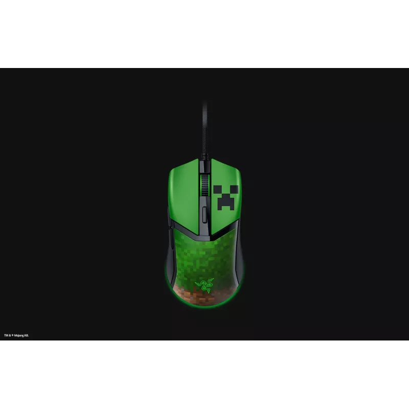 Razer Cobra Minecraft Ed. Noir - Souris Gaming Filaire - légère - glissements ultra-fluides - Chroma RGB - 8500 DPI