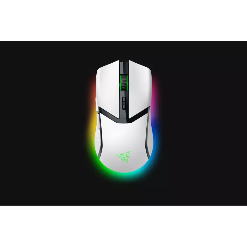 Razer Cobra Pro Blanche - Souris Gaming sans Fil 10 Commandes Personnalisables, 11 Zones d'éclairage Chroma RGB - 30 000 DPI