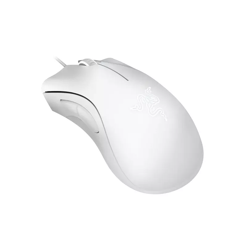 RAZER DeathAdder Essential blanche - Souris gaming filaire - forme ergonomique, 5 boutons programmables, 6400 DPI