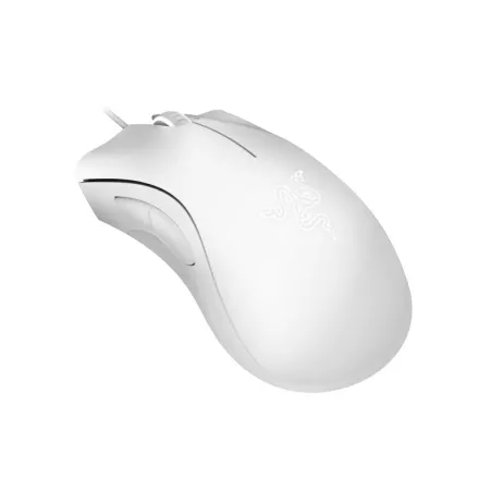 RAZER DeathAdder Essential blanche - Souris gaming filaire - forme ergonomique, 5 boutons programmables, 6400 DPI