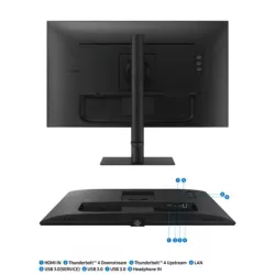 Ecran 27'' Samsung ViewFinity S80TB 3840x2160 IPS 5ms 350cd/m2 60Hz 2xThunderbolt 4 (1x90W) 3xUSB 3.0 1x LAN 1x HDMI 2.0 Pied…