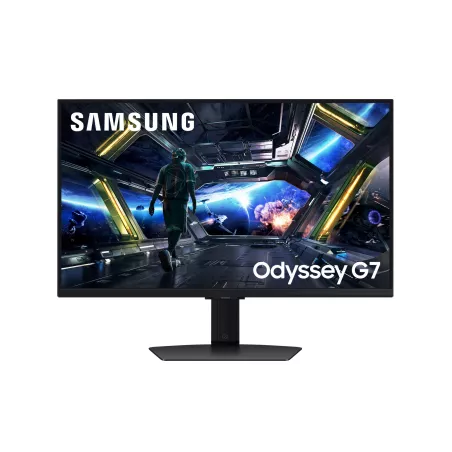 Ecran 27'' Samsung Gaming ODYSSEY G7 Noir IPS 144Hz 1ms 3840X2160 350 cd/m² 2xHDMI DP 2xUSB LAN HPs Smart TV Pied reglable en…