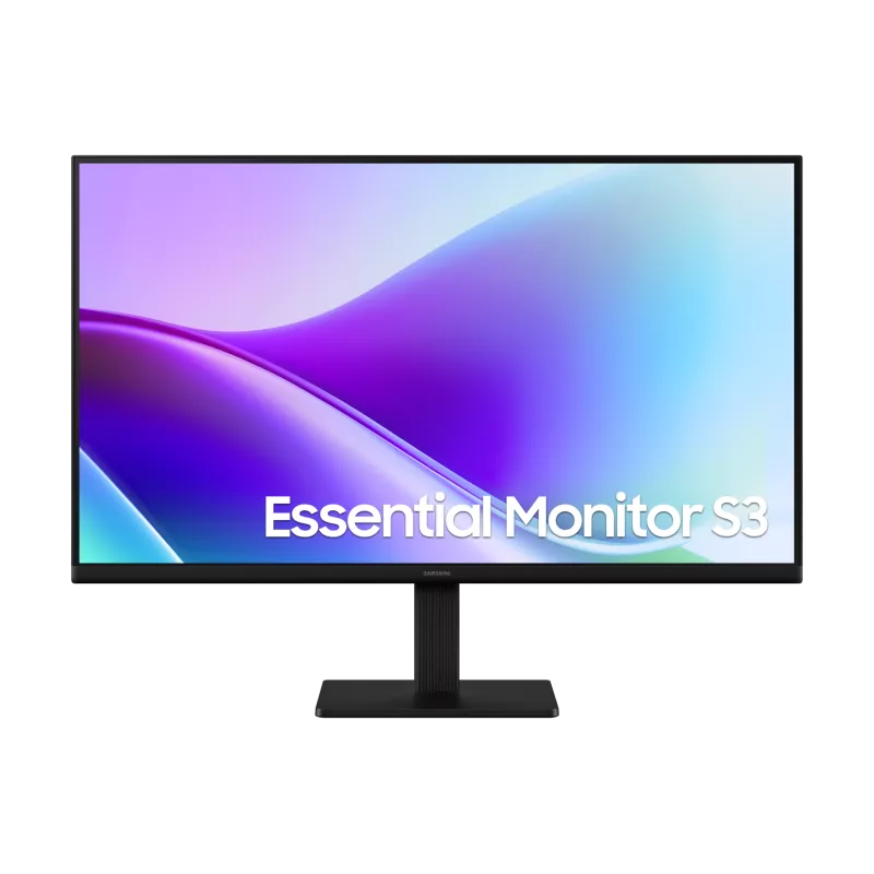 ECRAN 27" Samsung Essential Monitor S3 S32GF 1920x1080 IPS 16:9 120Hz 250cd/m² 1000:1 5ms 2xHDMI Ecran Inclinable Design Fin /…