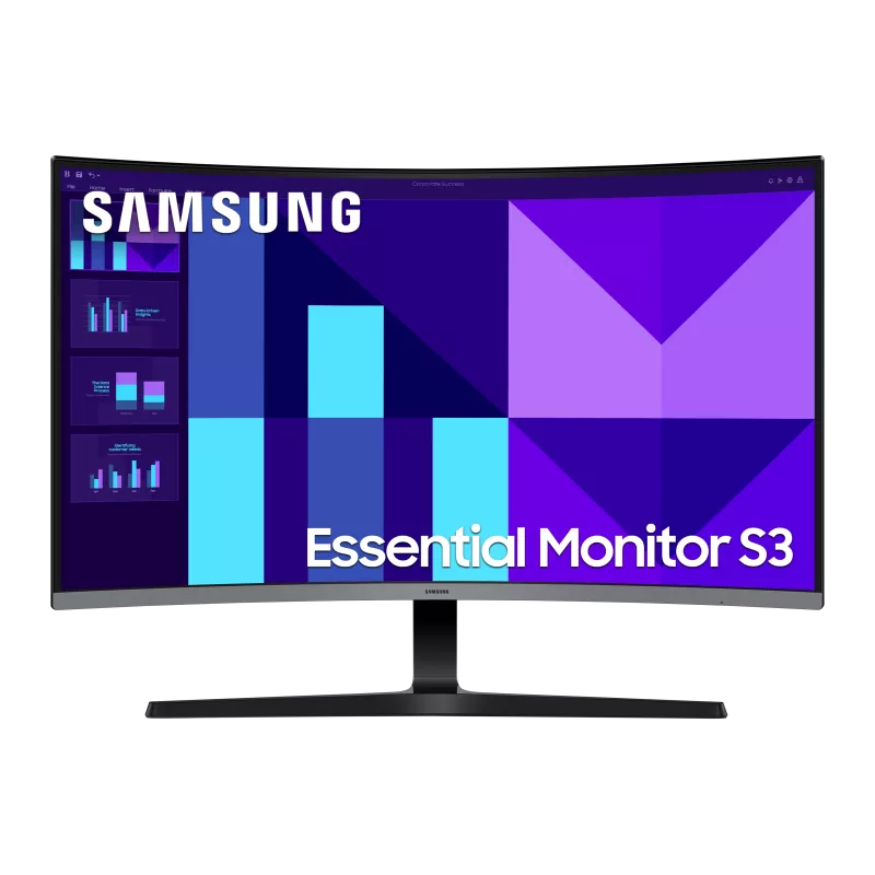 ECRAN 32 SAMSUNG S32D390G Noir 1920x1080 VA 16:9 4ms 250cd/m² 100Hz Incurvé 1500R HDMI D-Sub Casque Pied inclinable