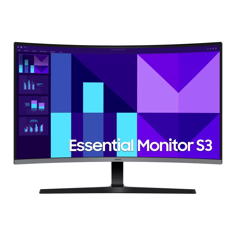 ECRAN 32 SAMSUNG S32D396G Noir 1920x1080 VA 16:9 3000:1 4ms 250cd/m² 100Hz Incurvé 1500R Haut parleurs HDMI Mode…