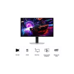 Ecran 32'' Samsung Gaming ODYSSEY G8 Noir OLED 240Hz 0.03ms 3840X2160 260cd/m² 2xHDMI DP 3xUSB Casque Pied réglable hauteur…