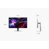 Ecran 32'' Samsung Gaming ODYSSEY G8 Noir OLED 240Hz 0.03ms 3840X2160 260cd/m² 2xHDMI DP 3xUSB Casque Pied réglable hauteur…