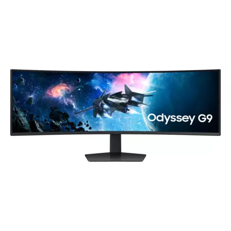 Ecran 49'' Samsung Gaming Odyssey G9 Noir 240Hz 1ms 5120x1440 VA Incurvé 1000R 32:9 450cd/m² DP 2xHDMI 2xUSB 3.0 Pied régl…