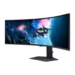 Ecran 49'' Samsung Gaming Odyssey G9 Noir 240Hz 1ms 5120x1440 VA Incurvé 1000R 32:9 450cd/m² DP 2xHDMI 2xUSB 3.0 Pied régl…