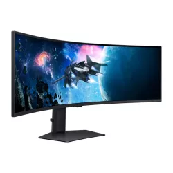 Ecran 49'' Samsung Gaming Odyssey G9 Noir 240Hz 1ms 5120x1440 VA Incurvé 1000R 32:9 450cd/m² DP 2xHDMI 2xUSB 3.0 Pied régl…