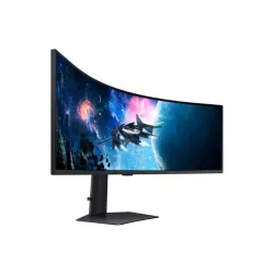 Ecran 49'' Samsung Gaming Odyssey G9 Noir 240Hz 1ms 5120x1440 VA Incurvé 1000R 32:9 450cd/m² DP 2xHDMI 2xUSB 3.0 Pied régl…