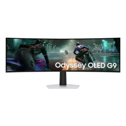 Ecran 49'' Samsung Gaming Odyssey OLED G9 - G91SD 49'' 32:9 0.03ms 144Hz 5120x1440 Incurvé 1800R 250cd/m² HDMI DP Silver
