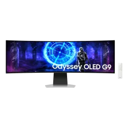 Ecran 49'' Samsung Gaming Odyssey OLED G9-G95SD Gris 240Hz 0.03ms 5120x1440 Incurvé 1800R 250cd/m² HDMI Micro HDMI DP HPs Pied…