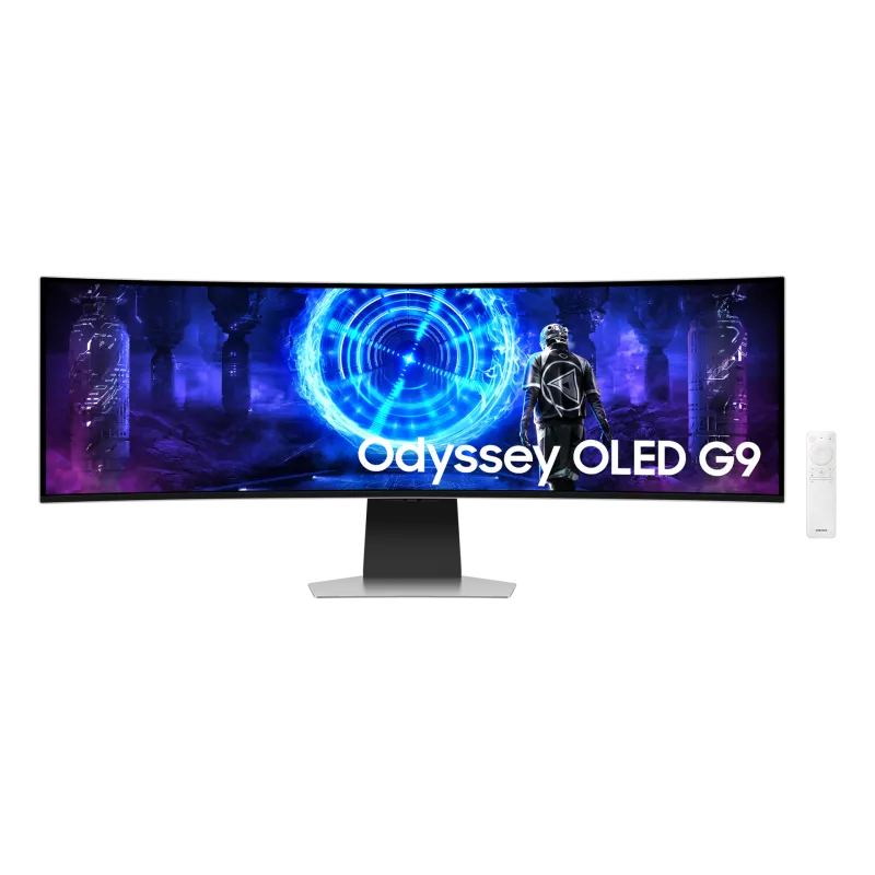 Ecran 49'' Samsung Gaming Odyssey OLED G9-G95SD Gris 240Hz 0.03ms 5120x1440 Incurvé 1800R 250cd/m² HDMI Micro HDMI DP HPs Pied…