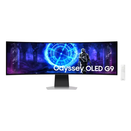Ecran 49'' Samsung Gaming Odyssey OLED G9-G95SD Gris 240Hz 0.03ms 5120x1440 Incurvé 1800R 250cd/m² HDMI Micro HDMI DP HPs Pied…