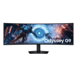 Ecran 49'' Samsung Gaming Odyssey G91F Noir 144Hz 1ms 5120x1440 VA Incurvé 1000R 32:9 350cd/m² DP 2xHDMI 3xUSB Casque Pied…