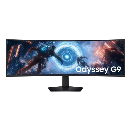 Ecran 49'' Samsung Gaming Odyssey G91F Noir 144Hz 1ms 5120x1440 VA Incurvé 1000R 32:9 350cd/m² DP 2xHDMI 3xUSB Casque Pied…