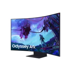 ECRAN 55'' SAMSUNG Gaming Odyssey Ark 3840x2160 VA Incurvé 1000R 1ms 600 cd/m² 3xHDMI 1xDP 2xUSB-A 1xLAN 4xHPs 165Hz Pied…