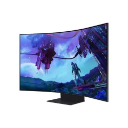 ECRAN 55'' SAMSUNG Gaming Odyssey Ark 3840x2160 VA Incurvé 1000R 1ms 600 cd/m² 3xHDMI 1xDP 2xUSB-A 1xLAN 4xHPs 165Hz Pied…