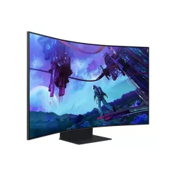 ECRAN 55'' SAMSUNG Gaming Odyssey Ark 3840x2160 VA Incurvé 1000R 1ms 600 cd/m² 3xHDMI 1xDP 2xUSB-A 1xLAN 4xHPs 165Hz Pied…