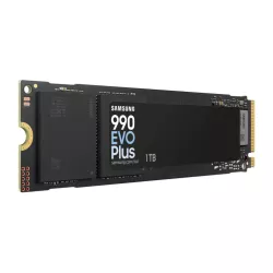 SSD SAMSUNG SERIE 990 EVO PLUS M.2 1To 2280 PCIe 4.0 x4 / 5.0 x2 NVMe 2.0 Lecture 7150Mo/s Ecriture 6300Mo/s MZ-V9S1T0BW