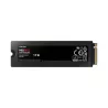 SSD SAMSUNG SERIE 990 PRO + dissipateur M.2 1To 2280 PCIe 4.0 x4 NVMe Lecture 7450Mo/s Ecriture 6900Mo/s MZ-V9P1T0GW