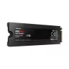 SSD SAMSUNG SERIE 990 PRO + dissipateur M.2 1To 2280 PCIe 4.0 x4 NVMe Lecture 7450Mo/s Ecriture 6900Mo/s MZ-V9P1T0GW