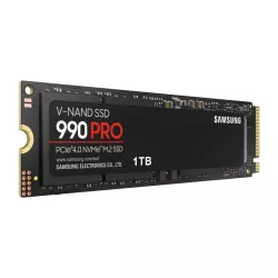 SSD SAMSUNG SERIE 990 PRO M.2 1To 2280 PCIe Gen 4.0 x4 NVMe 2.0 Lecture 7450Mo/s Ecriture 6900Mo/s MZ-V9P1T0BW