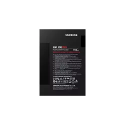 SSD SAMSUNG SERIE 990 PRO M.2 1To 2280 PCIe Gen 4.0 x4 NVMe 2.0 Lecture 7450Mo/s Ecriture 6900Mo/s MZ-V9P1T0BW