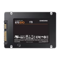 SSD SAMSUNG Serie 870 EVO 2,5 pouce 1TO S-ATA-6.0Gbps Lecture 560 Mo/s Ecriture 530 Mo/s MZ-77E1T0B/EU